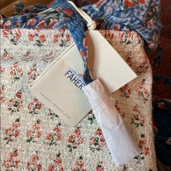 Faherty Sylvie Crochet Maxi Dress Kapu Beach M - Picture 3 of 8